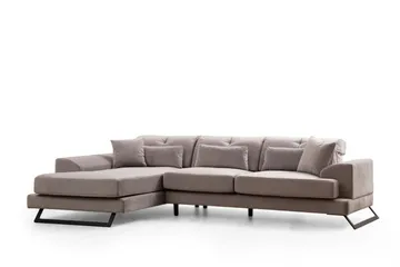 Jaraad Divansofa 3-seters - Grå - Møbler - Sofaer - Sofa med sjeselong - 3 seters sofa med divan