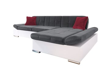 Kintore 3-seters Hjørnesofa - mørkegrå/hvit - Møbler - Sofaer - Sofa med sjeselong