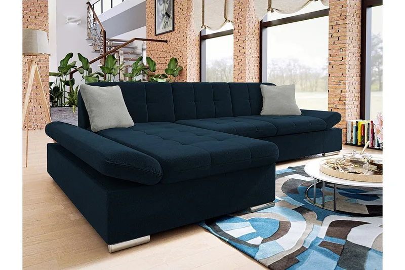 Kintore 3-sits Hörnsoffa Dark blue - Møbler - Sofaer - Hjørnesofa