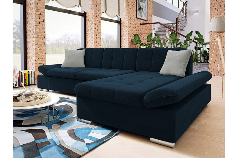 Kintore 3-sits Hörnsoffa Dark blue - Møbler - Sofaer - Hjørnesofa