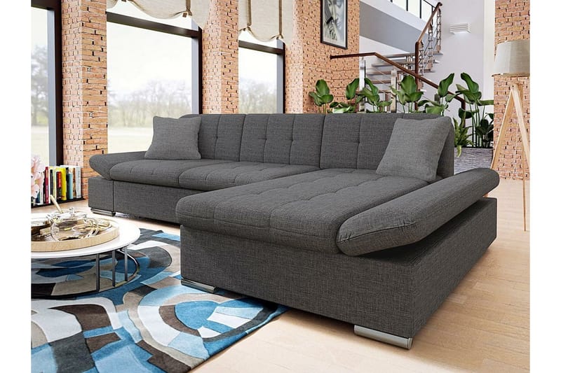 Kintore 3-sits Hörnsoffa Dark grey - Møbler - Sofaer - Hjørnesofa