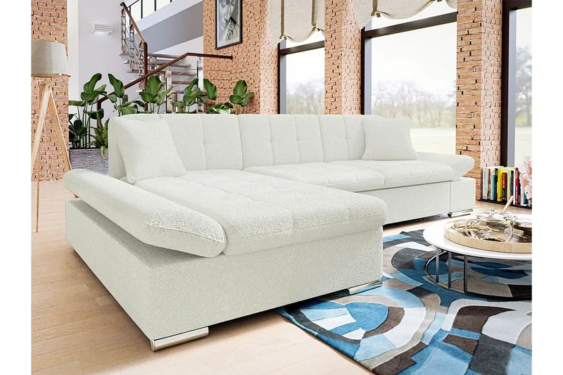 Kintore 3-sits Hörnsoffa White - Møbler - Sofaer - Hjørnesofa