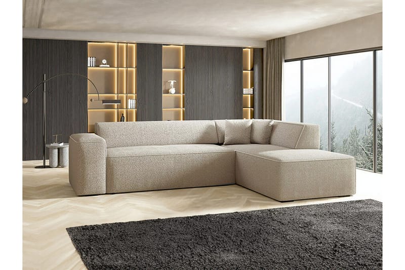 Kintore 4-seters Hjørnesofa - Beige - Møbler - Sofaer - Hjørnesofa
