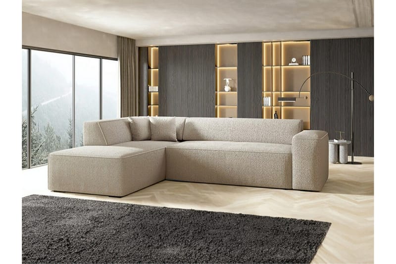 Kintore 4-seters Hjørnesofa - Beige - Møbler - Sofaer - Sofa med sjeselong