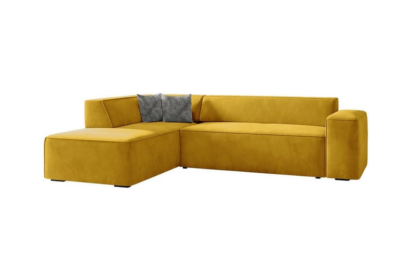 Kintore 4-seters Hjørnesofa - Gul - Møbler - Sofaer - Sofa med sjeselong