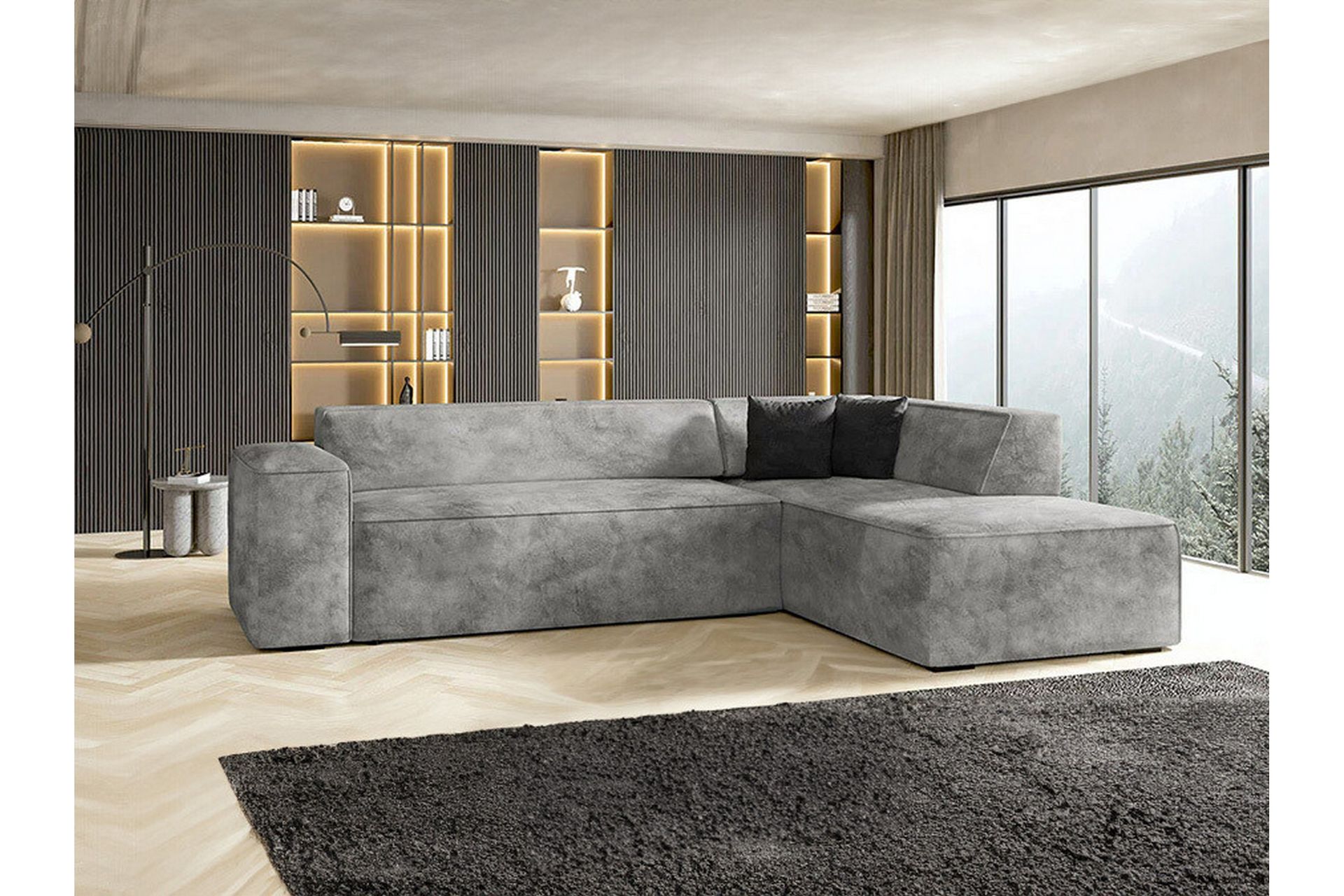 Kintore 4-seters Hjørnesofa - Lysegrå - Møbler - Sofaer - Hjørnesofa