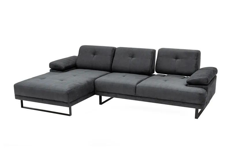 Kitimat Divansofa 3-seters - Antrasitt - Møbler - Sofaer - Sofa med sjeselong - 3 seters sofa med divan