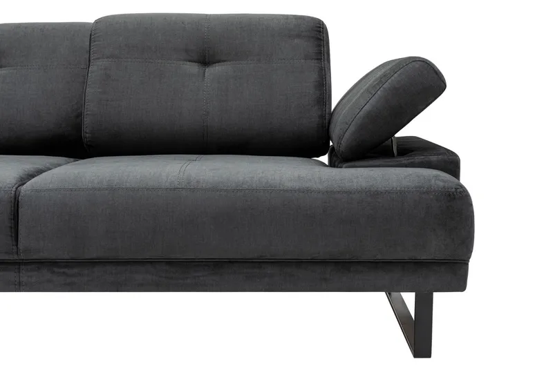 Kitimat Divansofa 3-seters - Antrasitt - Møbler - Sofaer - Sofa med sjeselong - 3 seters sofa med divan