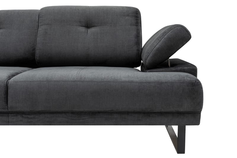 Kitimat Divansofa 3-seters - Antrasitt - Møbler - Sofaer - Sofa med sjeselong - 3 seters sofa med divan