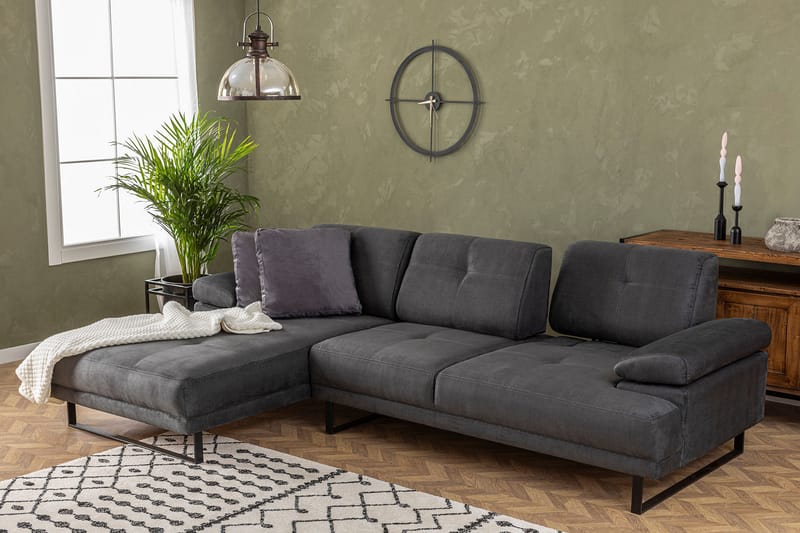Kitimat Divansofa 3-seters - Antrasitt - Møbler - Sofaer - Hjørnesofa
