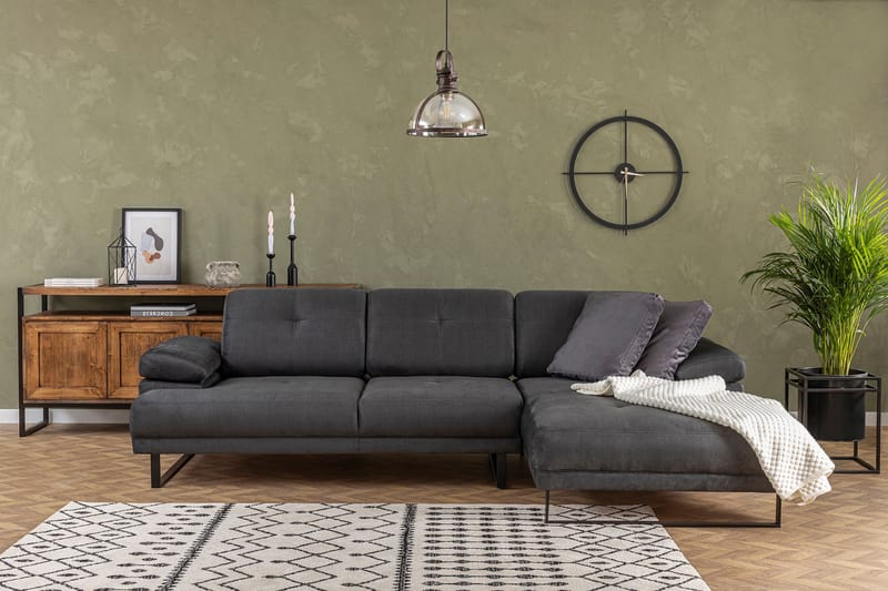 Kitimat Divansofa 3-seters - Antrasitt - Møbler - Sofaer - Hjørnesofa