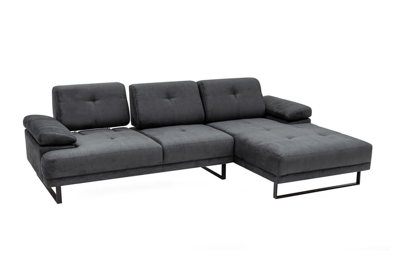 Kitimat Divansofa 3-seters - Antrasitt - Møbler - Sofaer - Sofa med sjeselong - 3 seters sofa med divan