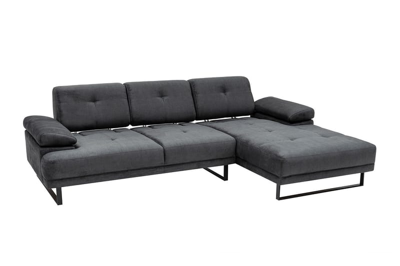Kitimat Divansofa 3-seters - Antrasitt - Møbler - Sofaer - Sofa med sjeselong - 3 seters sofa med divan