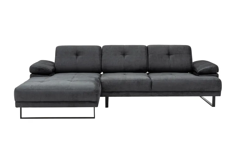 Kitimat Divansofa 3-seters - Antrasitt - Møbler - Sofaer - Sofa med sjeselong - 3 seters sofa med divan