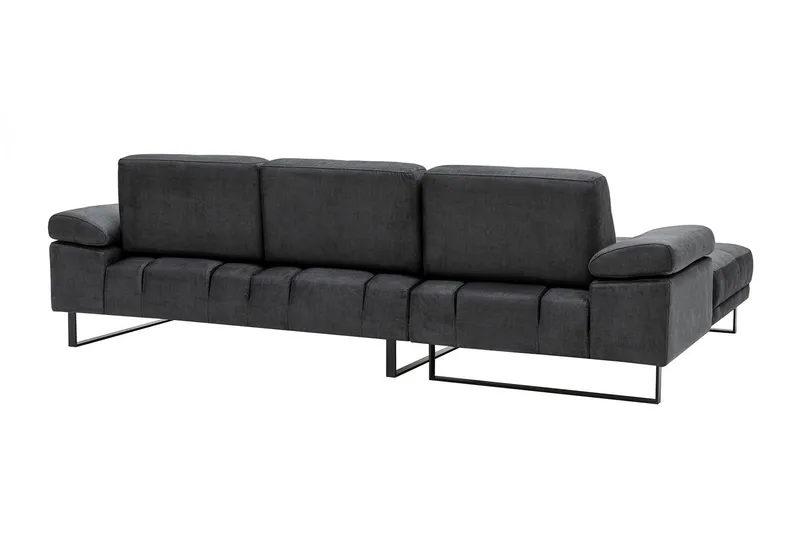 Kitimat Divansofa 3-seters - Antrasitt - Møbler - Sofaer - Sofa med sjeselong - 3 seters sofa med divan