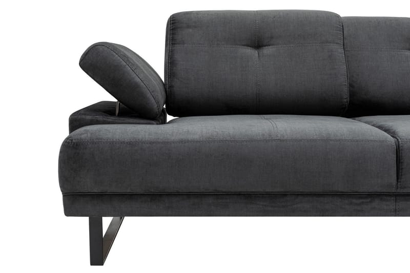 Kitimat Divansofa 3-seters - Antrasitt - Møbler - Sofaer - Sofa med sjeselong - 3 seters sofa med divan