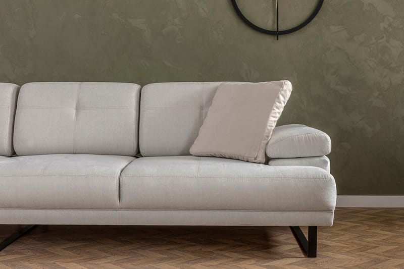 Kitimat Divansofa 3-seters - Beige - Hjørnesofa