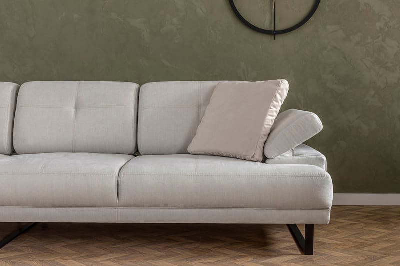 Kitimat Divansofa 3-seters - Beige - Hjørnesofa