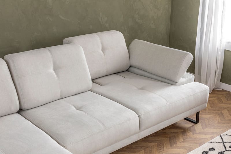 Kitimat Divansofa 3-seters - Beige - Hjørnesofa