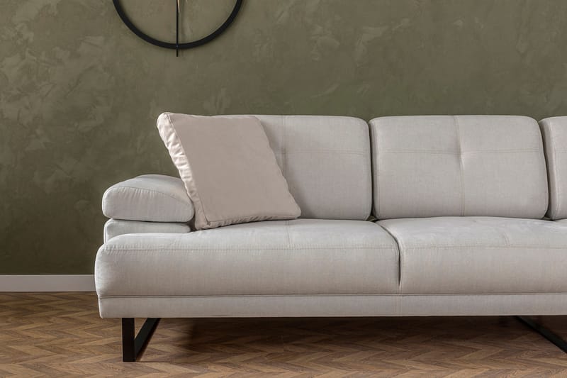 Kitimat Divansofa 3-seters - Beige - Hjørnesofa