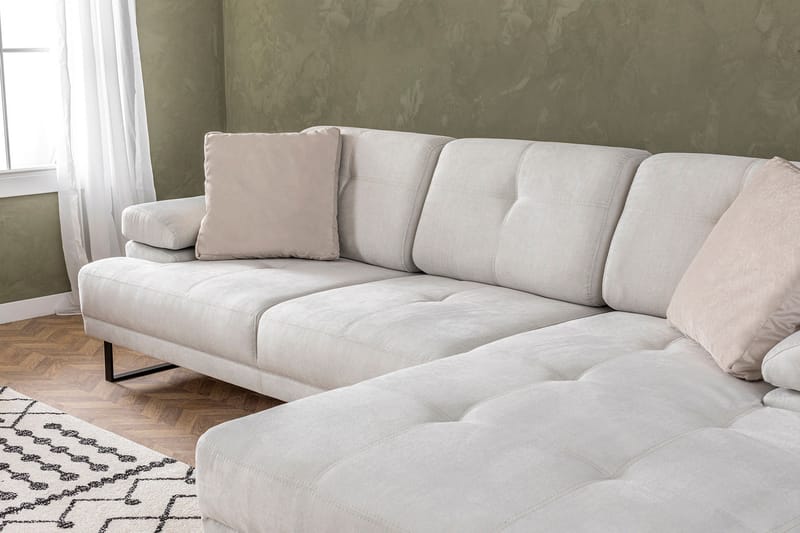 Kitimat Divansofa 3-seters - Beige - Hjørnesofa