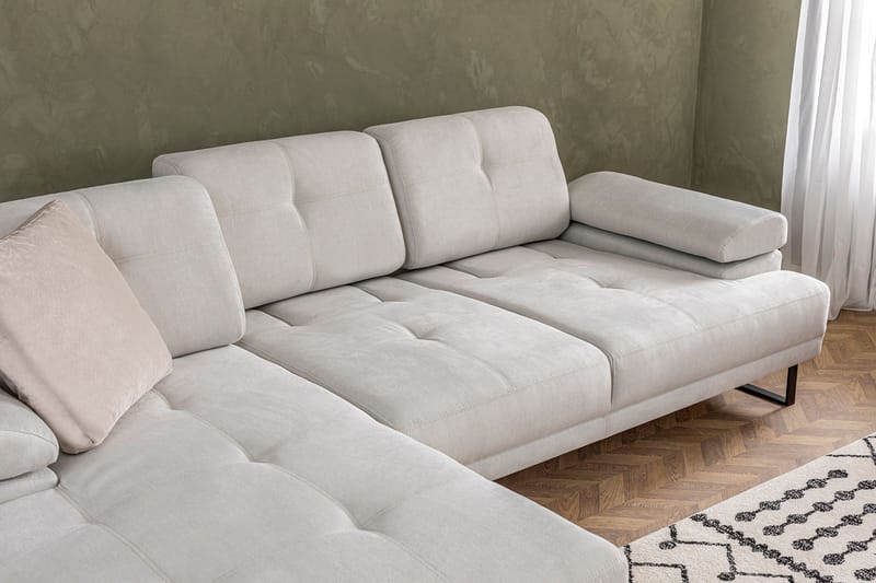 Kitimat Divansofa 3-seters - Beige - Hjørnesofa