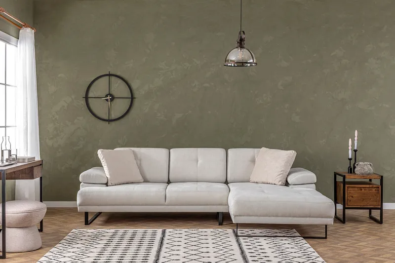 Kitimat Divansofa 3-seters - Beige - Møbler - Sofaer - Sofa med sjeselong - 3 seters sofa med divan