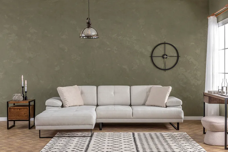 Kitimat Divansofa 3-seters - Beige - Møbler - Sofaer - Sofa med sjeselong - 3 seters sofa med divan