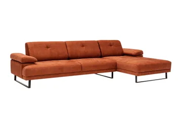 Kitimat Divansofa 3-seters - Oransje - Møbler - Sofaer - Sofa med sjeselong - 3 seters sofa med divan
