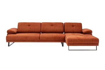 Kitimat Divansofa 3-seters - Oransje - Møbler - Sofaer - Sofa med sjeselong - 3 seters sofa med divan