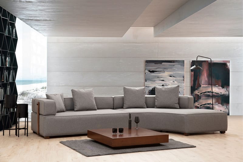 Lasalle Divansofa 3-seters - Grå - Møbler - Sofaer - Hjørnesofa