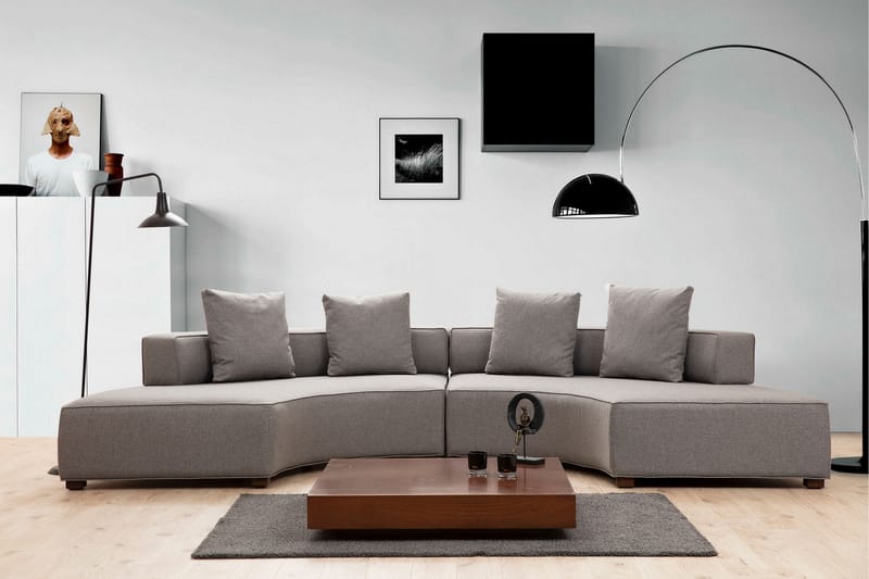 Lasalle Sofa 4-seters - Grå - Møbler - Sofaer - Hjørnesofa