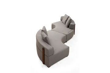 Lasalle Sofa 4-seters - Grå - Møbler - Sofaer - 4 seter sofa