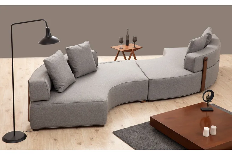 Lasalle Sofa 4-seters - Grå - Møbler - Sofaer - Hjørnesofa
