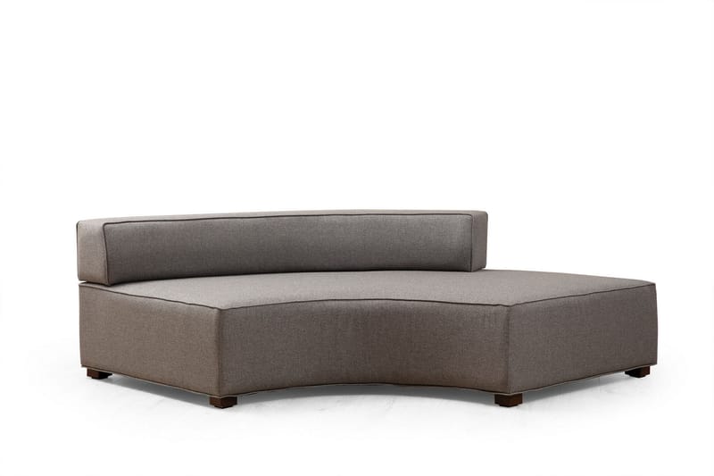 Lasalle Svängd Sofa 6-seters - Grå - Hjørnesofa