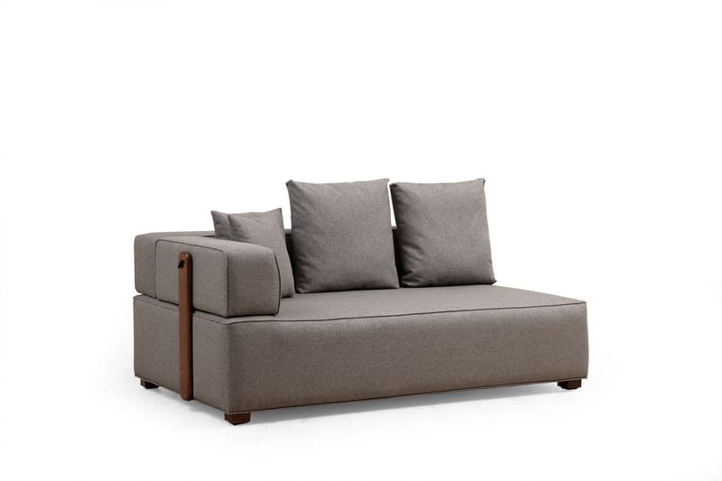 Lasalle Svängd Sofa 6-seters - Grå - Møbler - Sofaer - Hjørnesofa