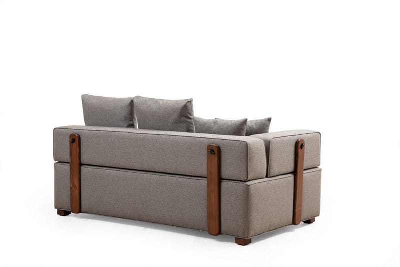 Lasalle Svängd Sofa 6-seters - Grå - Møbler - Sofaer - Hjørnesofa