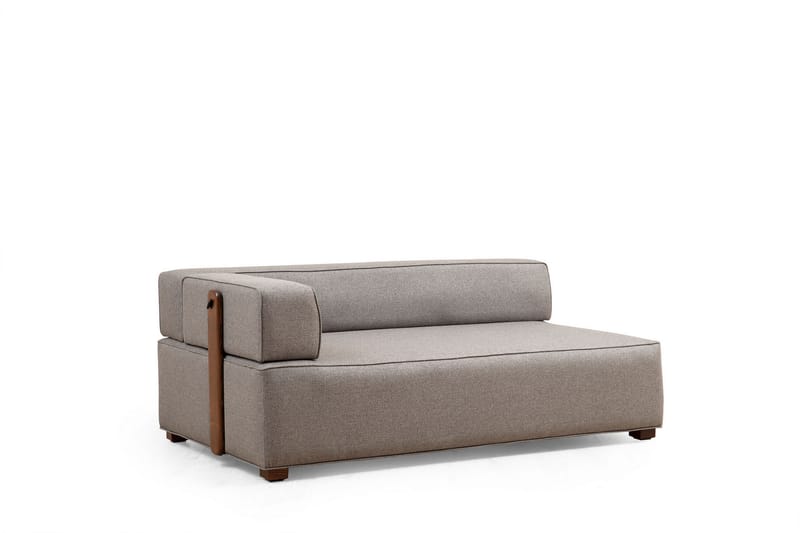 Lasalle Svängd Sofa 6-seters - Grå - Møbler - Sofaer - Hjørnesofa