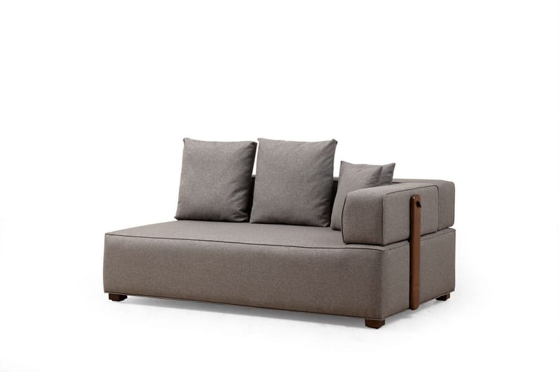 Lasalle Svängd Sofa 6-seters - Grå - Møbler - Sofaer - Hjørnesofa
