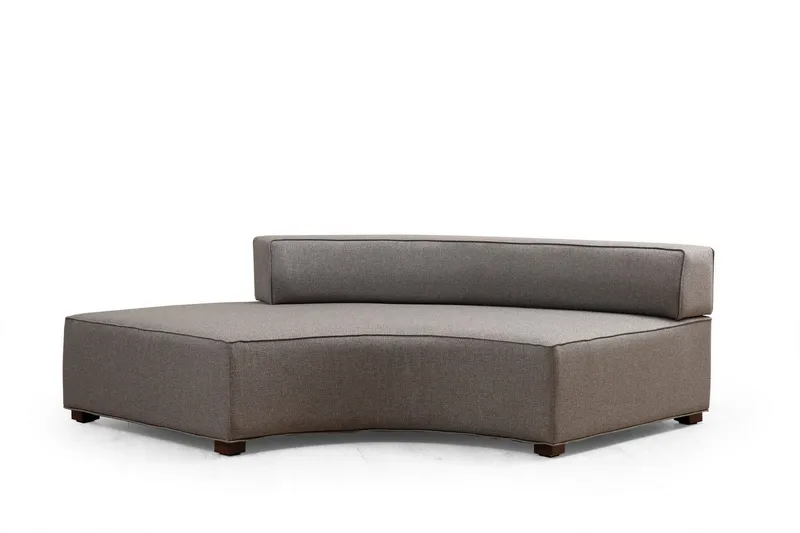 Lasalle Svängd Sofa 6-seters - Grå - Møbler - Sofaer - Hjørnesofa