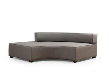 Lasalle Svängd Sofa 6-seters - Grå - Møbler - Sofaer