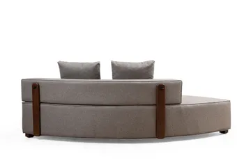 Lasalle Svängd Sofa 6-seters - Grå - Møbler - Sofaer