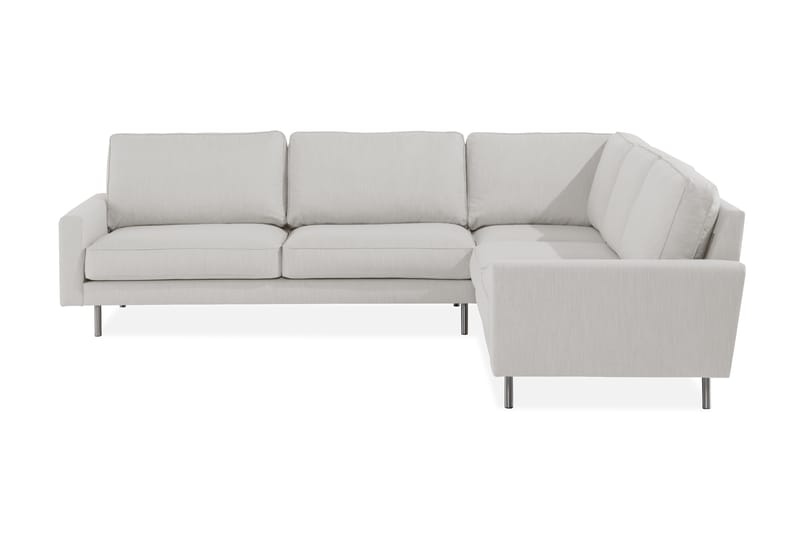 Limuned Hjørnesofa Høyre, Beige/Krom