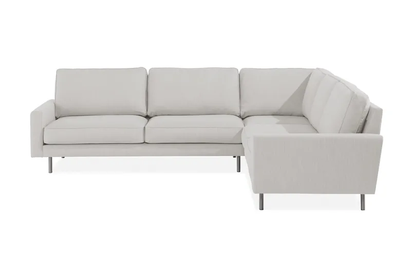 Limuned Hjørnesofa Høyre, Beige/Krom