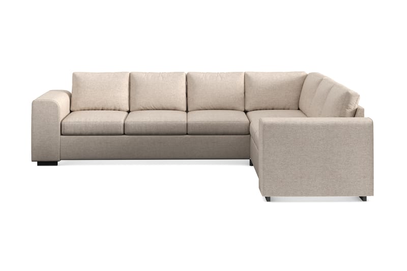Link 5-seters Vendbar L-formet Hjørnesofa i Stoff - Beige - Møbler - Sofaer - Hjørnesofa