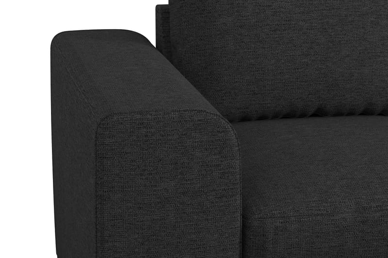 Link 5-seters Vendbar L-formet Hjørnesofa i Stoff - Svart - Møbler - Sofaer - Hjørnesofa