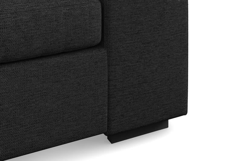 Link 5-seters Vendbar L-formet Hjørnesofa i Stoff - Svart - Møbler - Sofaer - Hjørnesofa