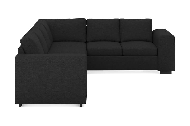 Link 5-seters Vendbar L-formet Hjørnesofa i Stoff - Svart - Møbler - Sofaer - Hjørnesofa