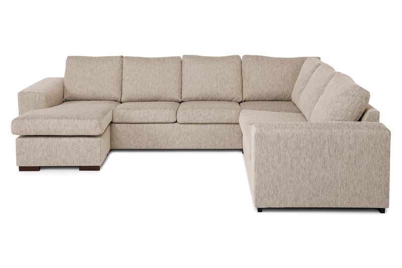 Link 5-seters Vendbar U-formet Hjørnesofa med Divan i Stoff - Beige - Møbler - Sofaer - Hjørnesofa - Hjørnesofa med divan