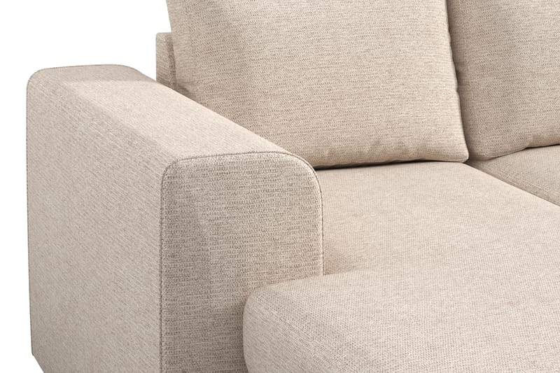 Link 5-seters Vendbar U-formet Hjørnesofa med Divan i Stoff - Beige - Møbler - Sofaer - Hjørnesofa - Hjørnesofa med divan